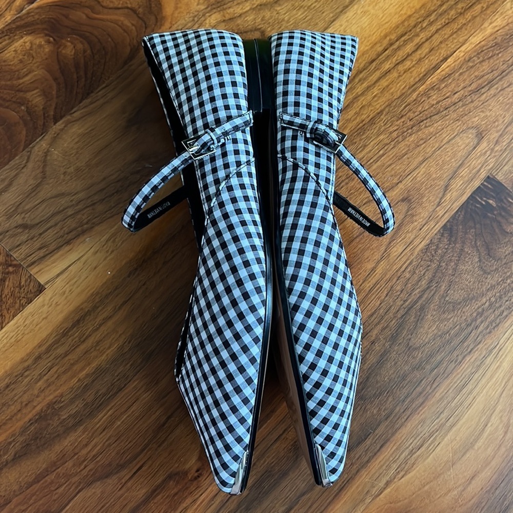 Ted Baker Hujig Gingham Mary Jane Flat, NEW - Picture 17 of 17